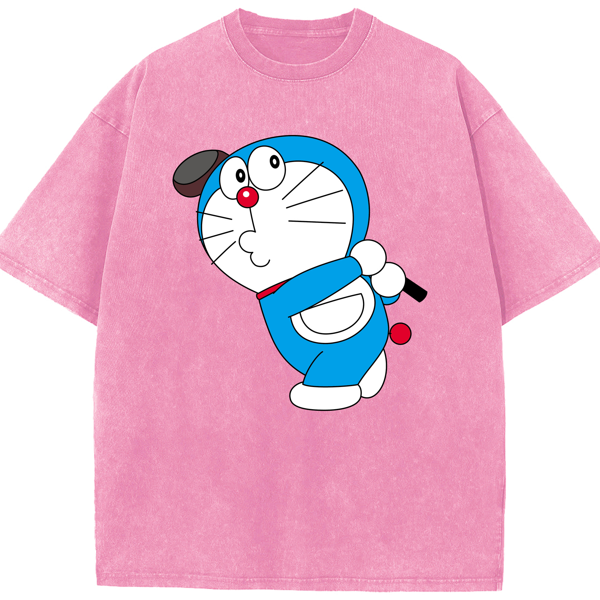 （画像用） ドラえもん Doraemon 綿100% ヴィンテージ風 半袖Tシャツ（フロントプリント）